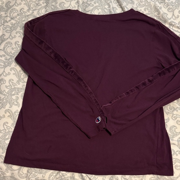 Champion Women's Deep Purple Long Sleeve Tee - Picture 5 of 6